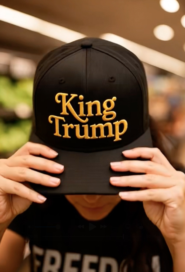King Trump Hat in Royal Black